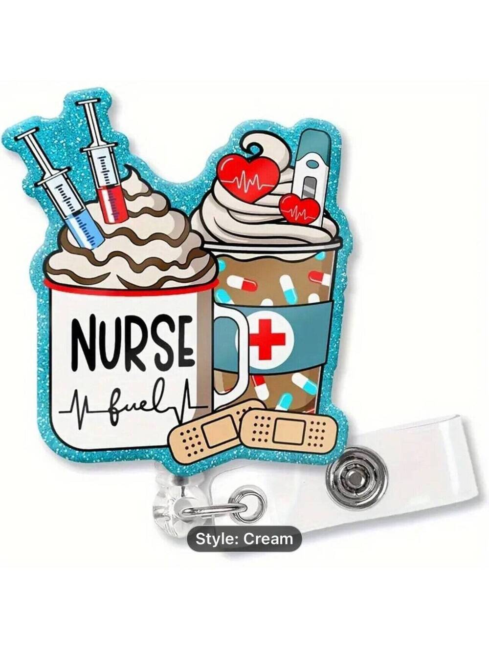 NURSE Retractable Reel Badge,Hospital, Office and School use